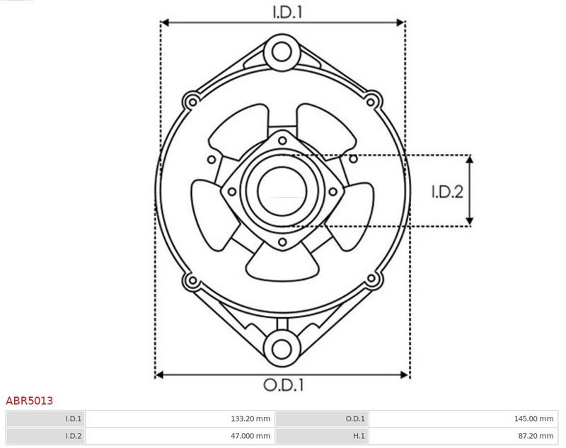 AS-PL, Fixation, bride de transmission d’alternateur