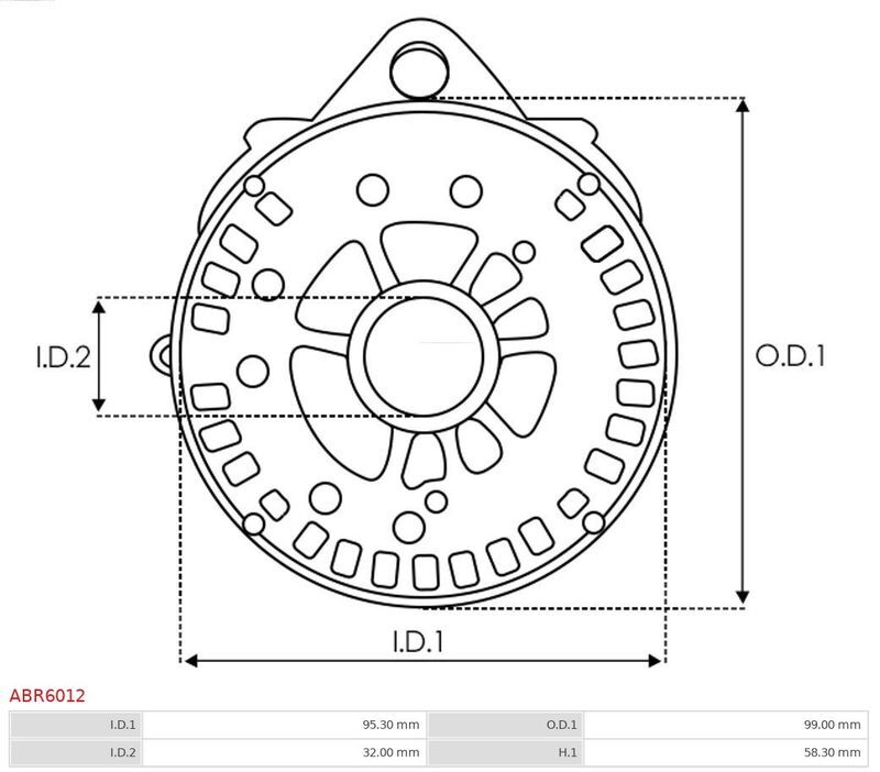 AS-PL, Fixation, bride de transmission d’alternateur