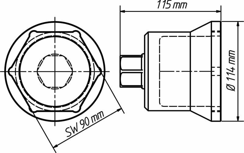 HAZET, Douille pour écrou d'essieu