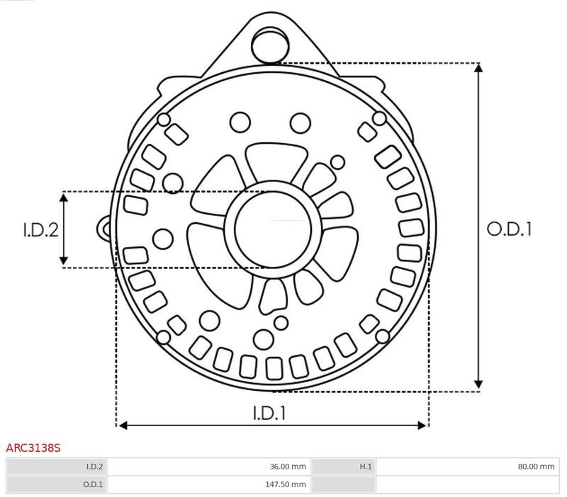 AS-PL, Fixation, bride de transmission d’alternateur