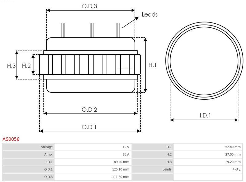 AS-PL, Stator, alternateur