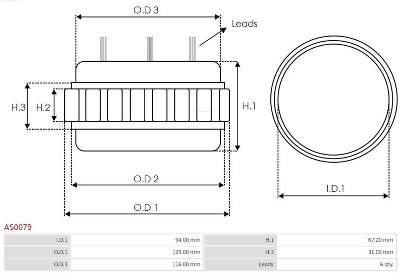 AS-PL, Stator, alternateur