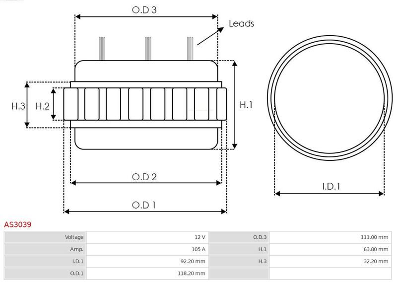 AS-PL, Stator, alternateur