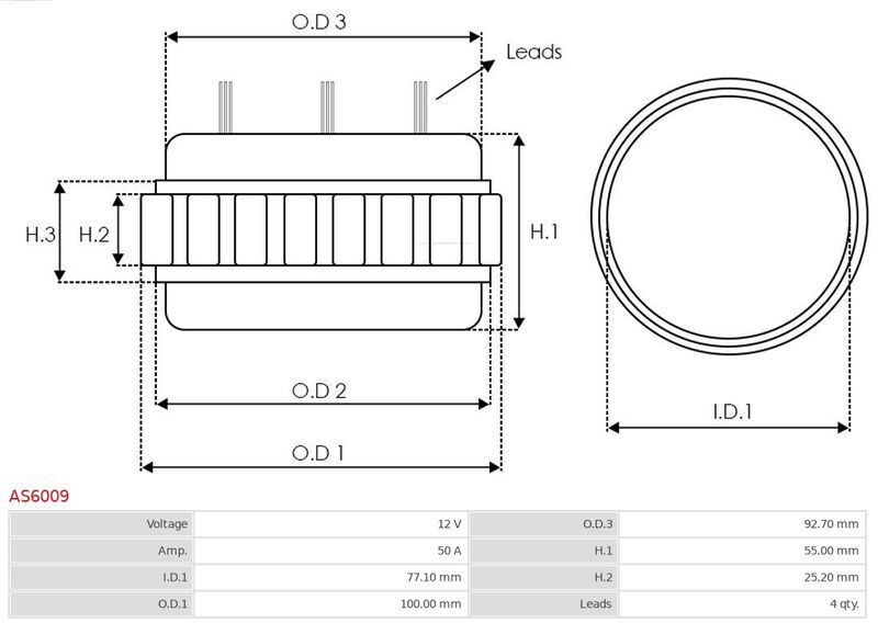 AS-PL, Stator, alternateur