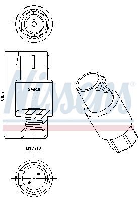 NISSENS, Pressostat, climatisation