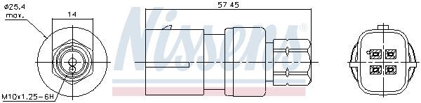 NISSENS, Pressostat, climatisation