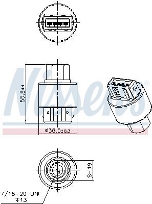 NISSENS, Pressostat, climatisation