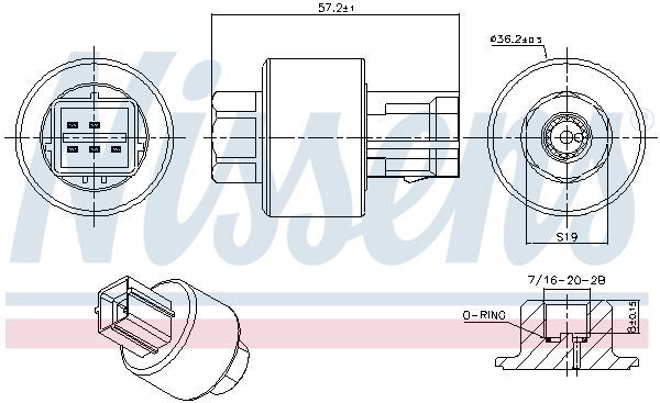 NISSENS, Pressostat, climatisation