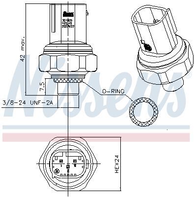 NISSENS, Pressostat, climatisation