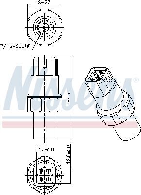 NISSENS, Pressostat, climatisation