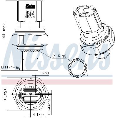 NISSENS, Pressostat, climatisation