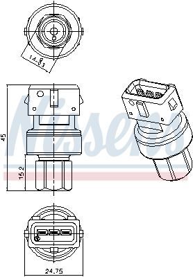 NISSENS, Pressostat, climatisation