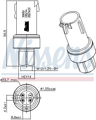 NISSENS, Pressostat, climatisation