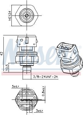 NISSENS, Pressostat, climatisation