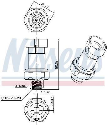 NISSENS, Pressostat, climatisation