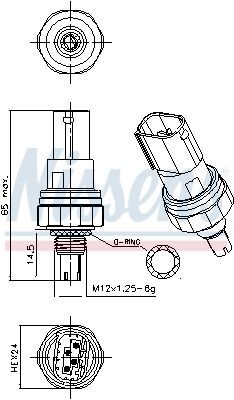 NISSENS, Pressostat, climatisation