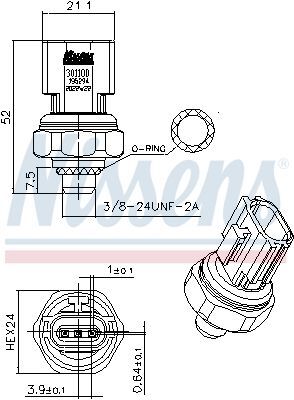 NISSENS, Pressostat, climatisation