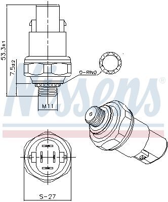 NISSENS, Pressostat, climatisation