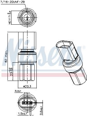 NISSENS, Pressostat, climatisation