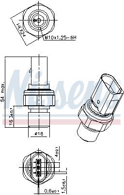 NISSENS, Pressostat, climatisation