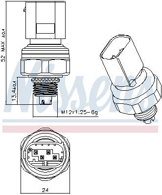 NISSENS, Pressostat, climatisation