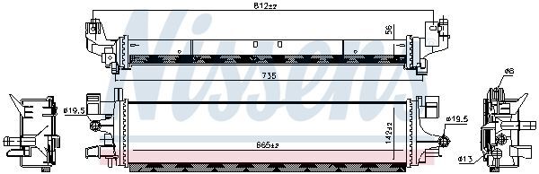 NISSENS, Radiateur basse température, intercooler