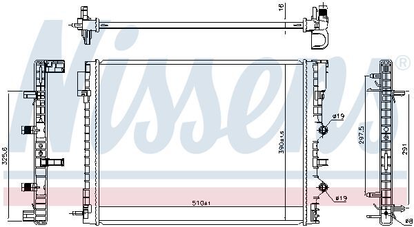 NISSENS, Radiateur basse température, intercooler