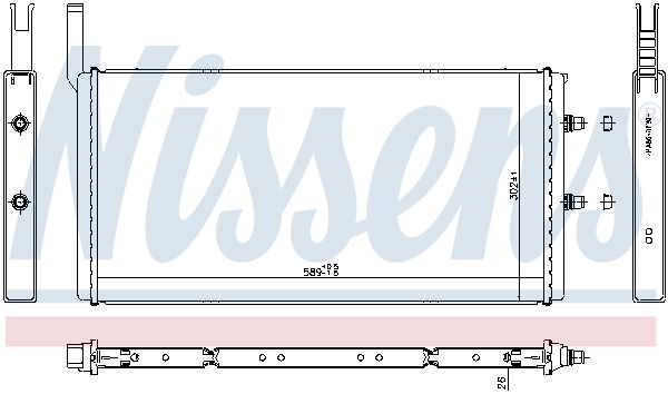 NISSENS, Radiateur basse température, intercooler