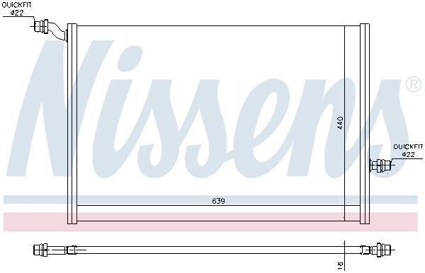 NISSENS, Radiateur basse température, intercooler