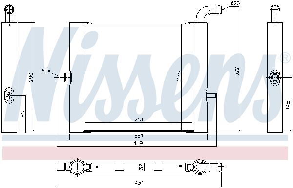 NISSENS, Radiateur basse température, intercooler