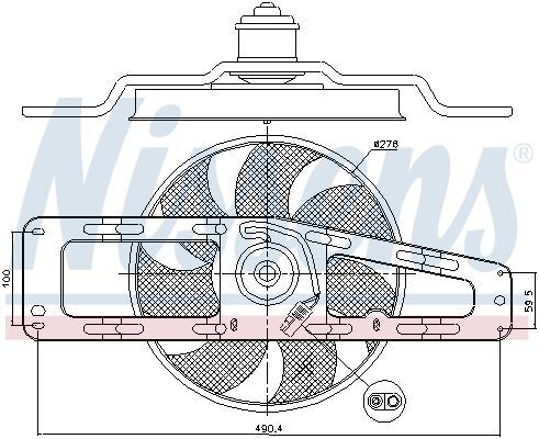 NISSENS, Ventilateur, refroidissement du moteur