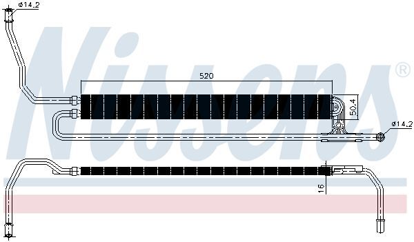 NISSENS, Radiateur d'huile, direction