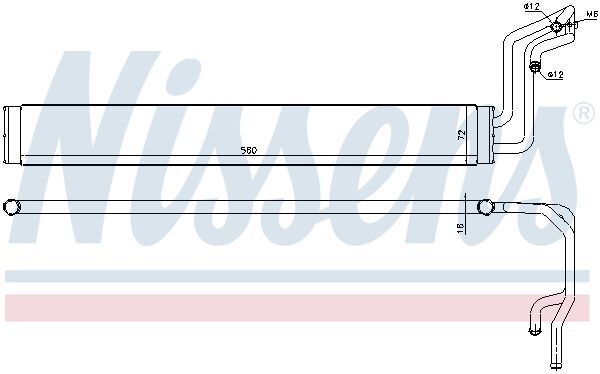 NISSENS, Radiateur d'huile, direction