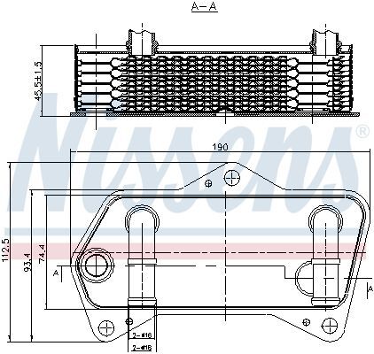 NISSENS, Radiateur d'huile de boîte automatique