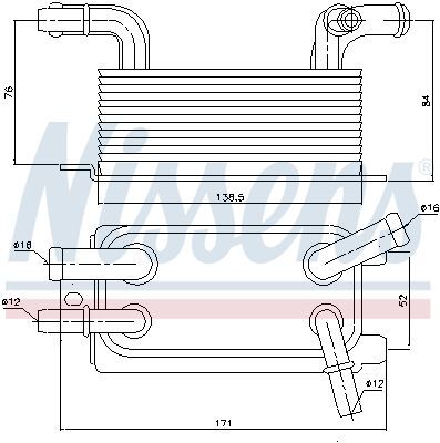 NISSENS, Radiateur d'huile de boîte automatique