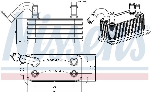 NISSENS, Radiateur d'huile de boîte automatique