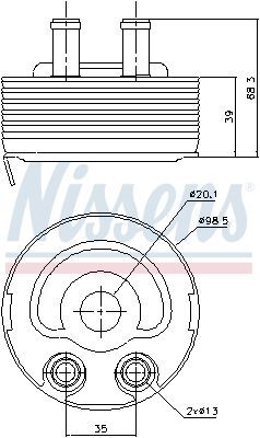 NISSENS, Radiateur d'huile