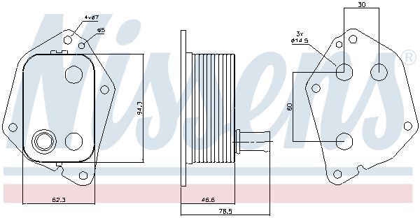 NISSENS, Radiateur d'huile