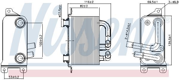 NISSENS, Radiateur d'huile de boîte automatique