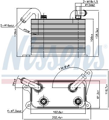 NISSENS, Radiateur d'huile de boîte automatique