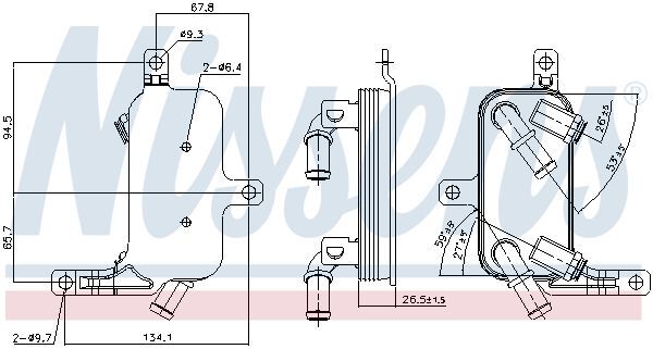 NISSENS, Radiateur d'huile de boîte automatique