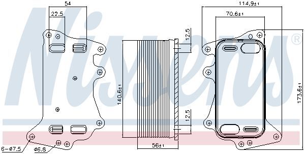 NISSENS, Radiateur d'huile de boîte automatique