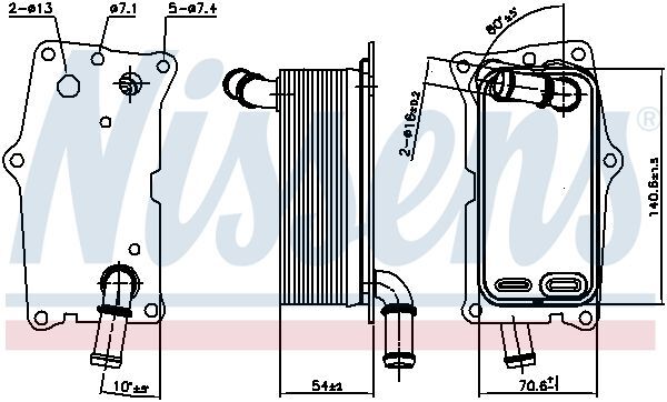 NISSENS, Radiateur d'huile de boîte automatique