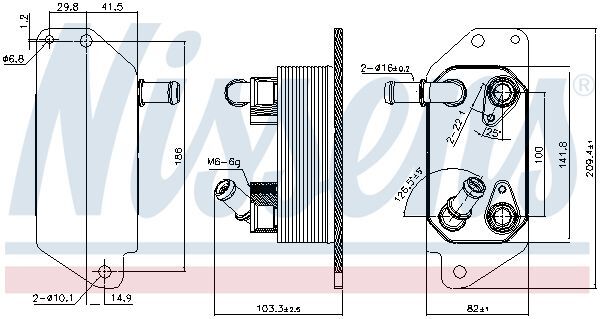 NISSENS, Radiateur d'huile de boîte automatique