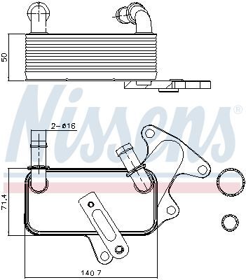 NISSENS, Radiateur d'huile de boîte automatique