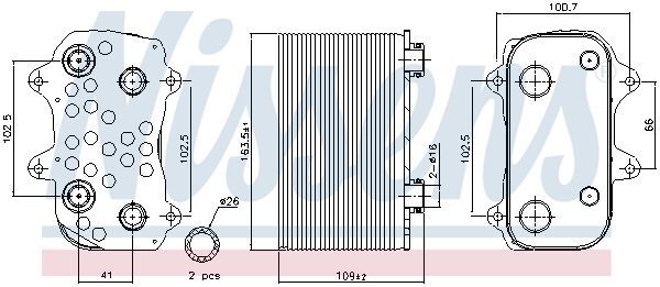 NISSENS, Radiateur d'huile de boîte automatique