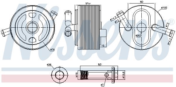 NISSENS, Radiateur d'huile