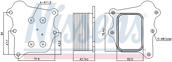 NISSENS, Radiateur d'huile