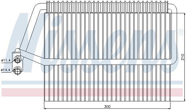 NISSENS, Évaporateur climatisation