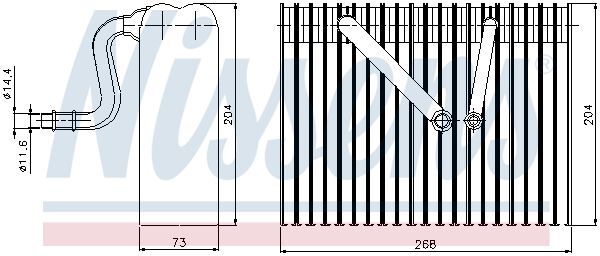 NISSENS, Évaporateur climatisation